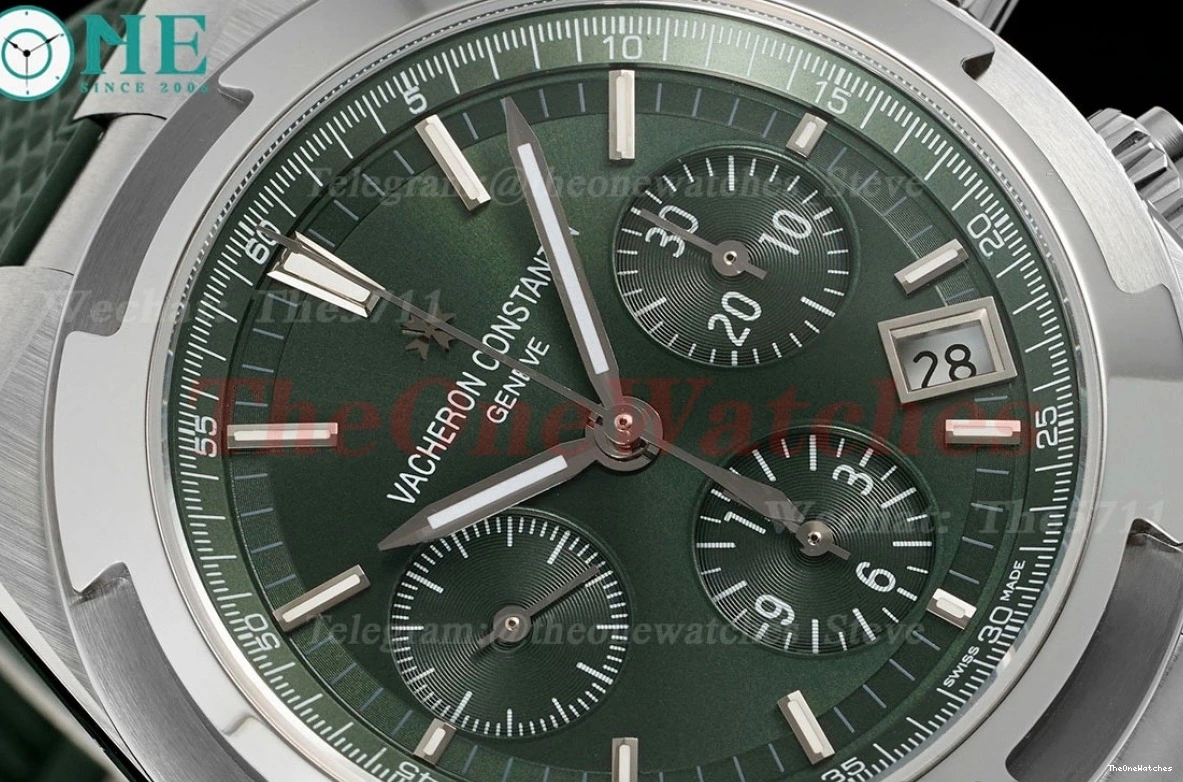 Overseas 5520V RU Dial 8F A7750 Green 41mm SS Mod 0309